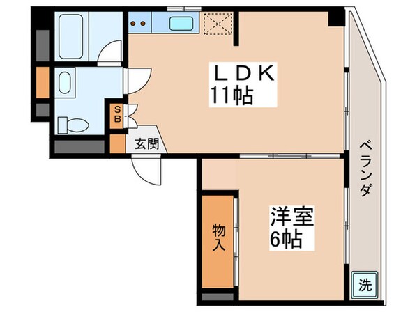 三洋ガーデン立石の物件間取画像